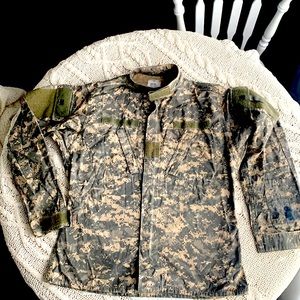 Authentic Vintage Digi Camo Army Combat Uniform Coat